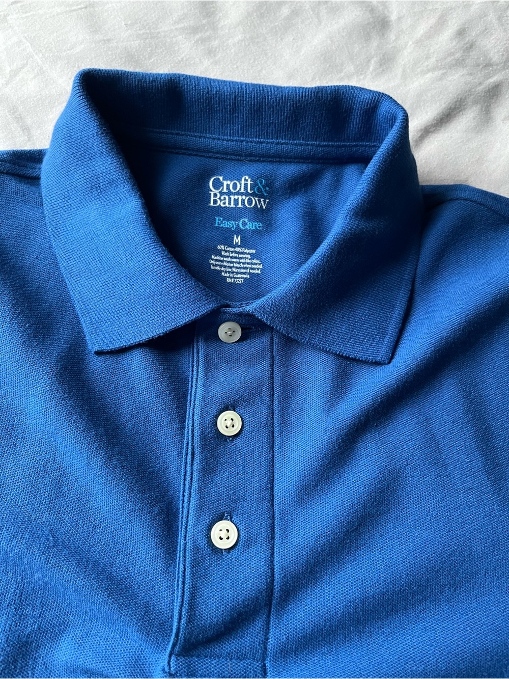 croft & barrow Men’s Royal Blue Polo Shirt